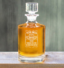 Load image into Gallery viewer, Officially Retired Working Full Time Decanter
