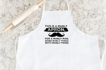 Load image into Gallery viewer, Manly Apron Father&#39;s Day Apron
