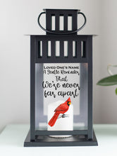 Load image into Gallery viewer, A Gentle Reminder We&#39;re Never Far Apart Personalized Lantern- Black
