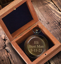 Load image into Gallery viewer, Personalized Best Man/Groomsmen Engraved Compass
